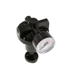 Régulateur de pression de précision G1/4'' 550l/min 0.2-7.0bar/3-102psi en fonte de zinc standard 3