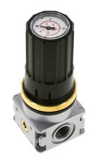 Régulateur de pression G1/4'' 1450l/min 0.5-10.0bar/7-145psi Bouton en fonte de zinc avec manomètre Multifix 0