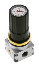 Régulateur de pression G1/4'' 1450l/min 0.5-10.0bar/7-145psi Bouton en fonte de zinc avec manomètre Multifix 0