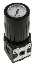 Régulateur de pression G1/4'' 2100l/min 0.2-6.0bar/3-87psi Bouton en fonte de zinc avec manomètre Multifix 1