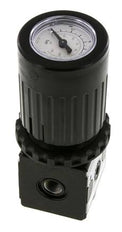 Régulateur de pression G1/4'' 2100l/min 0.2-6.0bar/3-87psi Bouton en fonte de zinc avec manomètre Multifix 1