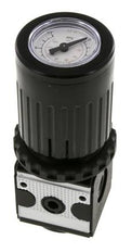 Régulateur de pression G1/4'' 2100l/min 0.2-6.0bar/3-87psi Bouton en fonte de zinc avec manomètre Multifix 1