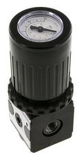 Régulateur de pression G1/4'' 2100l/min 0.2-6.0bar/3-87psi Bouton en fonte de zinc avec manomètre Multifix 1