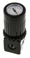Régulateur de pression G1/4'' 2100l/min 0.2-6.0bar/3-87psi Bouton en fonte de zinc avec manomètre Multifix 1