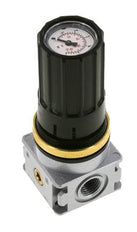 Régulateur de pression G1/4'' 1450l/min 0.1-3.0bar/1-44psi Bouton en fonte de zinc avec manomètre Multifix 0
