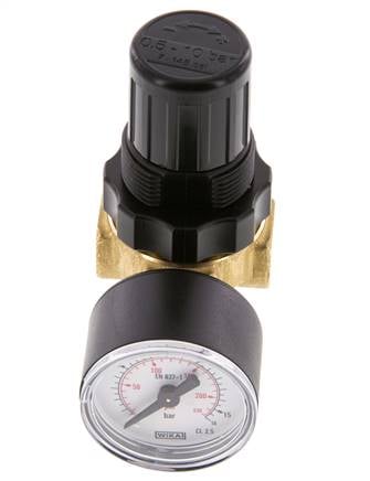 Régulateur de pression G1/8'' 330l/min 0.2-6.0bar/3-87psi Standard 0