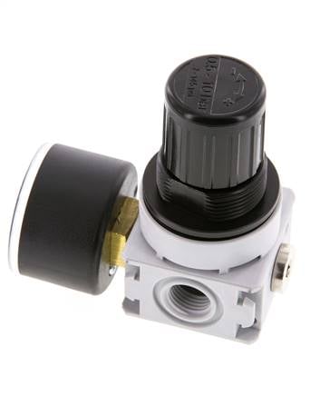 Régulateur de pression G1/4'' 700l/min 0.2-6.0bar/3-87psi Manomètre 40 mm Multifix 0