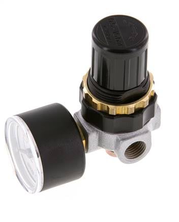 Régulateur de pression G1/4'' 330l/min 0.5-16.0bar/7-232psi en fonte de zinc standard 0