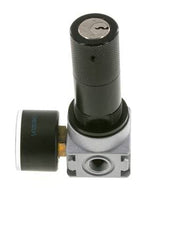 Régulateur de pression G1/4'' 1450l/min 0.5-10.0bar/7-145psi Corps en zinc moulé sous pression Verrou de cylindre E-11 Multifix 0