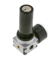 Régulateur de pression G1/4'' 1450l/min 0.5-10.0bar/7-145psi Corps en zinc moulé sous pression Verrou de cylindre E-11 Multifix 0