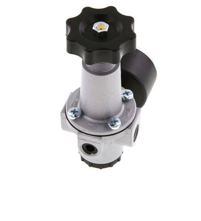 Régulateur de pression G1/4'' 1000l/min 0.5-10.0bar/7-145psi en fonte de zinc standard 1