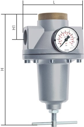Pressure Regulator G1'' 9500 l/min 0.5-16.0bar/7-232psi Zinc Die-Cast Standard 5