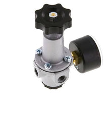 Régulateur de pression G1/4'' 1000l/min 0.2-6.0bar/3-87psi en fonte de zinc standard 1