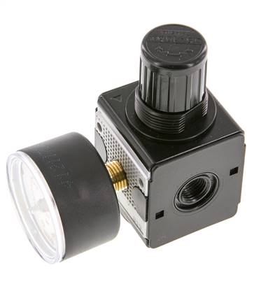 Régulateur de pression G1/4'' 2100l/min 0.5-10.0bar/7-145psi en fonte de zinc Multifix 1
