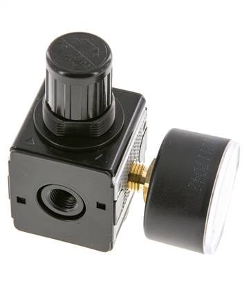 Régulateur de pression G1/4'' 2100l/min 0.5-10.0bar/7-145psi en fonte de zinc Multifix 1