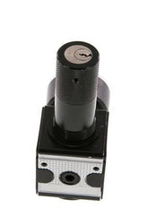 Régulateur de pression G1/4'' 2100l/min 0.2-6.0bar/3-87psi Corps en zinc moulé sous pression Verrouillage du cylindre Multifix 1