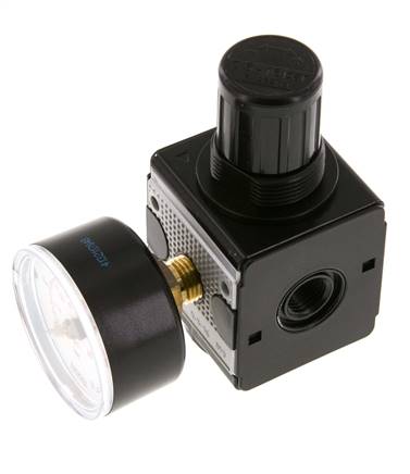 Régulateur de pression de précision G1/4'' 2100l/min 0.5-16.0bar/7-232psi en fonte de zinc Multifix 1