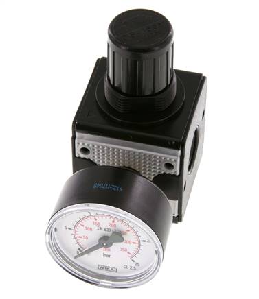 Régulateur de pression de précision G1/4'' 2100l/min 0.5-16.0bar/7-232psi en fonte de zinc Multifix 1