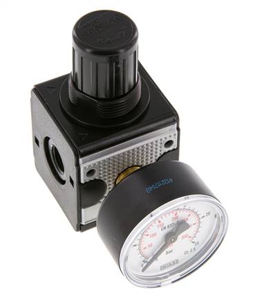 Régulateur de pression G1/4'' 2100l/min 0.5-16.0bar/7-232psi en fonte de zinc Multifix 1
