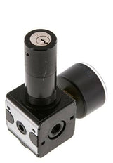 Régulateur de pression de précision G1/4'' 2100l/min 0.5-10.0bar/7-145psi Verrouillage du cylindre en fonte de zinc Multifix 1