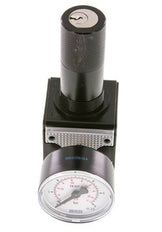 Régulateur de pression de précision G1/4'' 2100l/min 0.1-3.0bar/1-44psi Verrouillage du cylindre en fonte de zinc Multifix 1