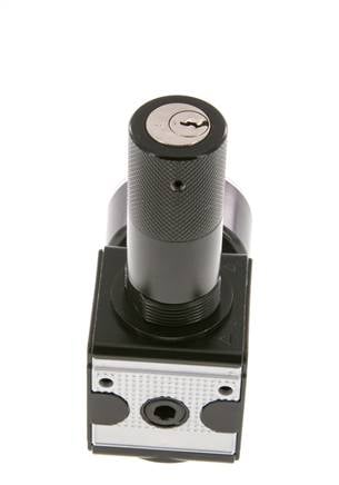Régulateur de pression de précision G1/4'' 2100l/min 0.1-3.0bar/1-44psi Verrouillage du cylindre en fonte de zinc Multifix 1