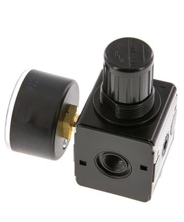 Régulateur de pression de précision G1/4'' 2100l/min 0.5-10.0bar/7-145psi en fonte de zinc Multifix 1