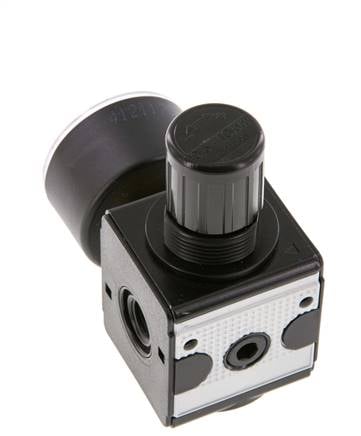 Régulateur de pression de précision G1/4'' 2100l/min 0.5-10.0bar/7-145psi en fonte de zinc Multifix 1