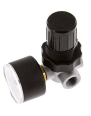 Régulateur de pression G1/4'' 450l/min 0.15-7.0bar/2-102psi en fonte de zinc standard 0