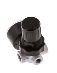 Régulateur de pression G1/4'' 450l/min 0.15-7.0bar/2-102psi en fonte de zinc standard 0