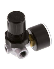 Régulateur de pression G1/4'' 450l/min 0.15-7.0bar/2-102psi en fonte de zinc standard 0