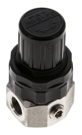 Pressure Regulator G1/4'' 320 l/min 0.5-6.0bar/7-87psi Stainless Steel Gases Liquids