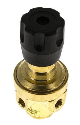 Pressure Regulator G1/4'' 490 l/min 0.2-3.0bar/3-44psi Brass Gases Liquids