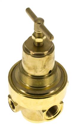 Pressure Regulator G1/2'' 1500 l/min 0.2-3.0bar/3-44psi Brass Gases Liquids