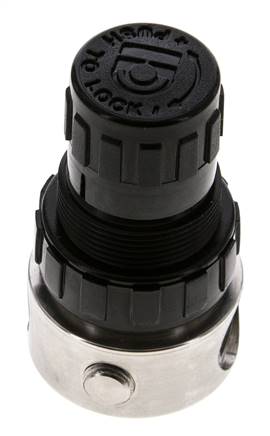 Pressure Regulator G1/4'' 350 l/min 0.5-8.0bar/7-116psi Stainless Steel/POM
