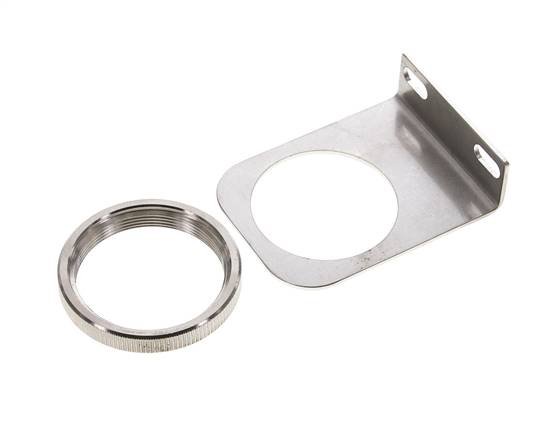 Bracket for Pressure Regulator and Filter-Regulator 1/2 and 3/4'' Stainless Steel with Nut