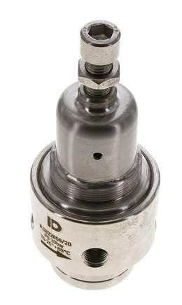 Pressure Regulator G1/4'' 700 l/min 0.1-1.5bar/1-22psi Stainless Steel Gases Liquids