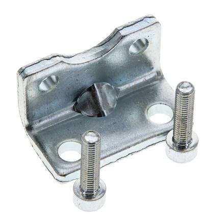 Foot Mount 25 mm ISO 21287 Zinc plated steel