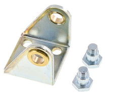 Swivel Fixation for 40 mm Round Cylinder Zinc plated steel