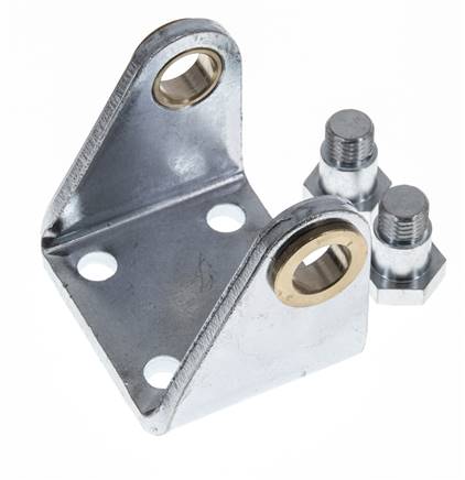 Swivel Fixation for 50 mm Round Cylinder Zinc plated steel