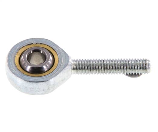 Spherical Rod-end M5 Male Zinc plated steel