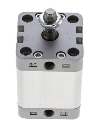 ISO 21287 Compact Double Acting Cylinder 40-40mm - Magnetic