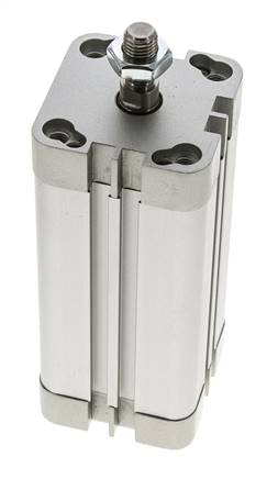 ISO 21287 Compact Double Acting Cylinder 40-80mm - Magnetic - Male Rod