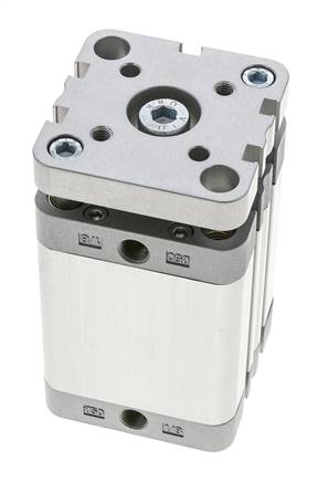 ISO 21287 Compact Double Acting Cylinder 50-50mm - Magnetic - Non-Rotating