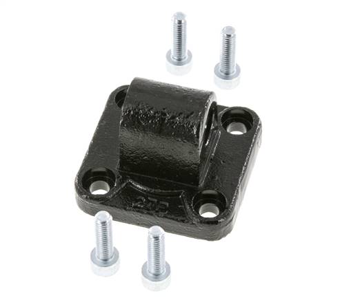Clevis Male 40 mm ISO 15552 ISO 21287 Burnished steel