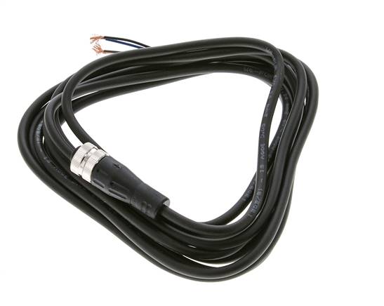 Connection Line Connector M12 3m