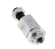 Floating Joint M6 for Cylinder Zinc plated steel