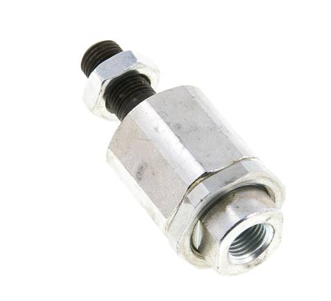 Floating Joint M12 x 1.25 for Cylinder Zinc plated steel