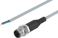Festo Connecting Cable Plug M12x1 A-coded EN 61076-2-101 1m - 8091515