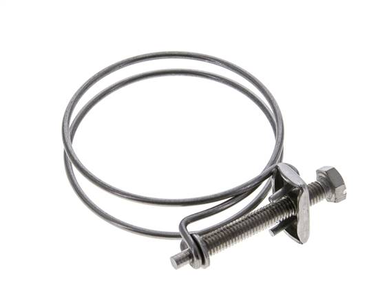 Collier de serrage 59 - 65 mm Acier galvanisé